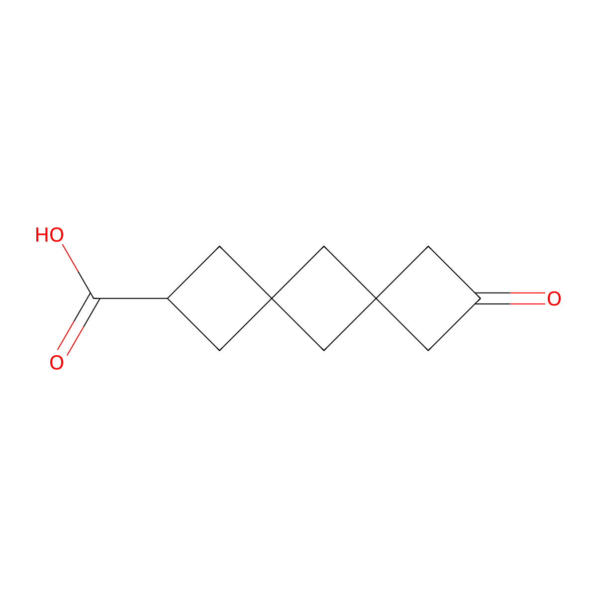 8-Oxodispiro[3.1.36.14]decane-2-carboxylic acid molecular structure, CAS 1707375-51-6