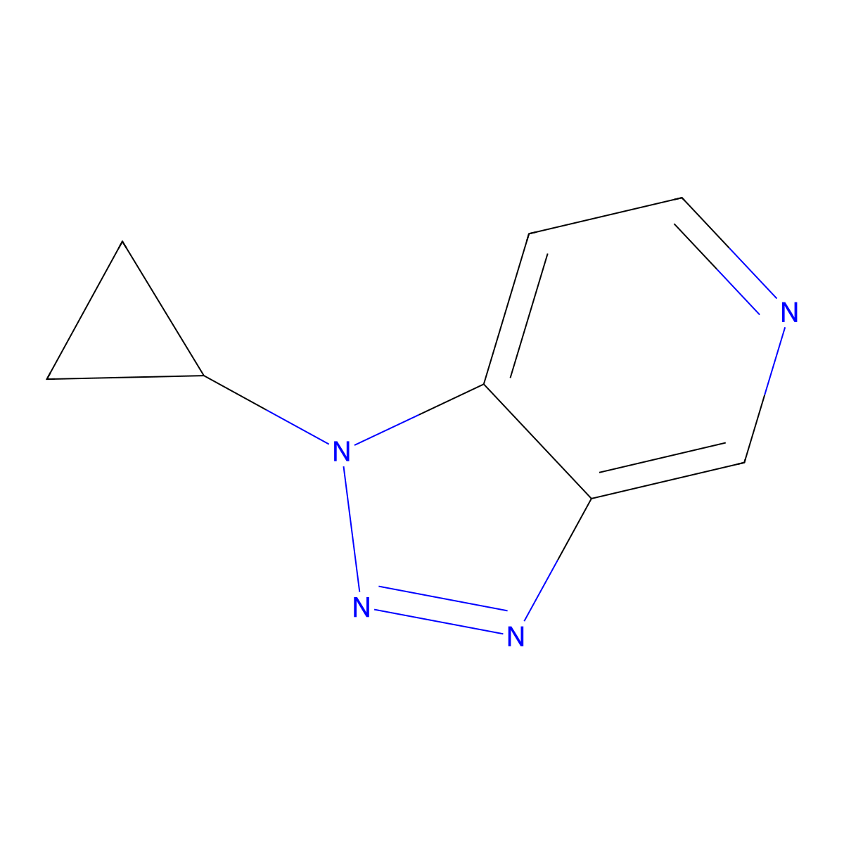 1-Cyclopropyl-1H-[1,2,3]triazolo[4,5-c]pyridine molecular structure, CAS 1707392-97-9