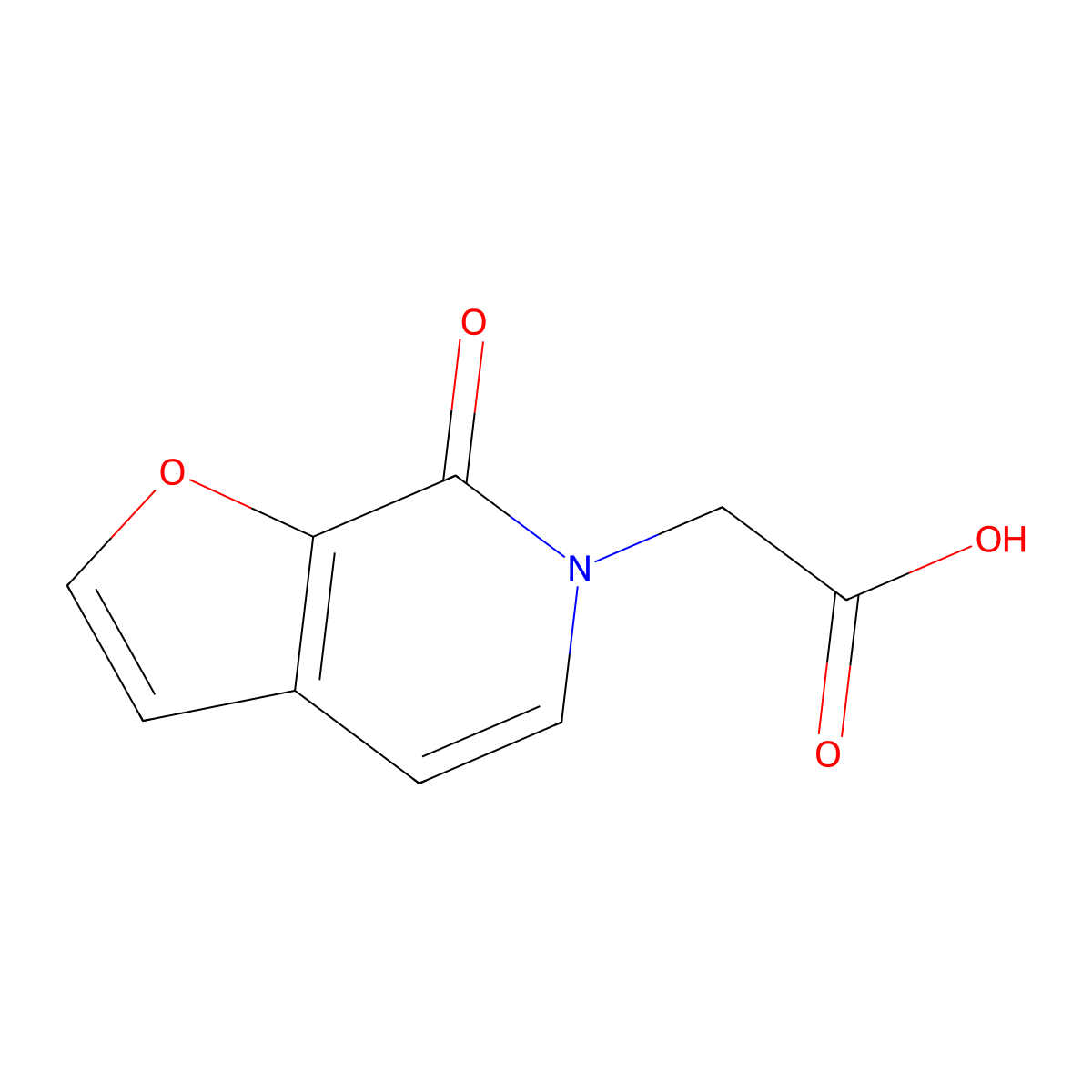 2-(7-Oxofuro[2,3-c]pyridin-6(7H)-yl)acetic acid molecular structure, CAS 1707394-77-1