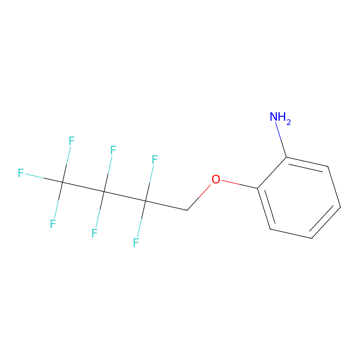 2-(2,2,3,3,4,4,4-Heptafluorobutoxy)benzenamine molecular structure, CAS 1707398-74-0