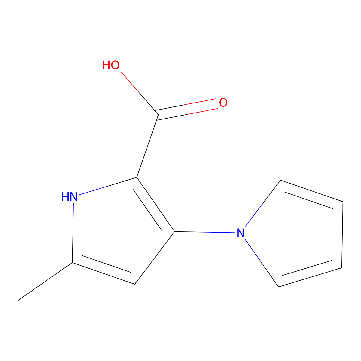 5'-Methyl-1'H-[1,3'-bipyrrole]-2'-carboxylic acid molecular structure, CAS 1707399-66-3