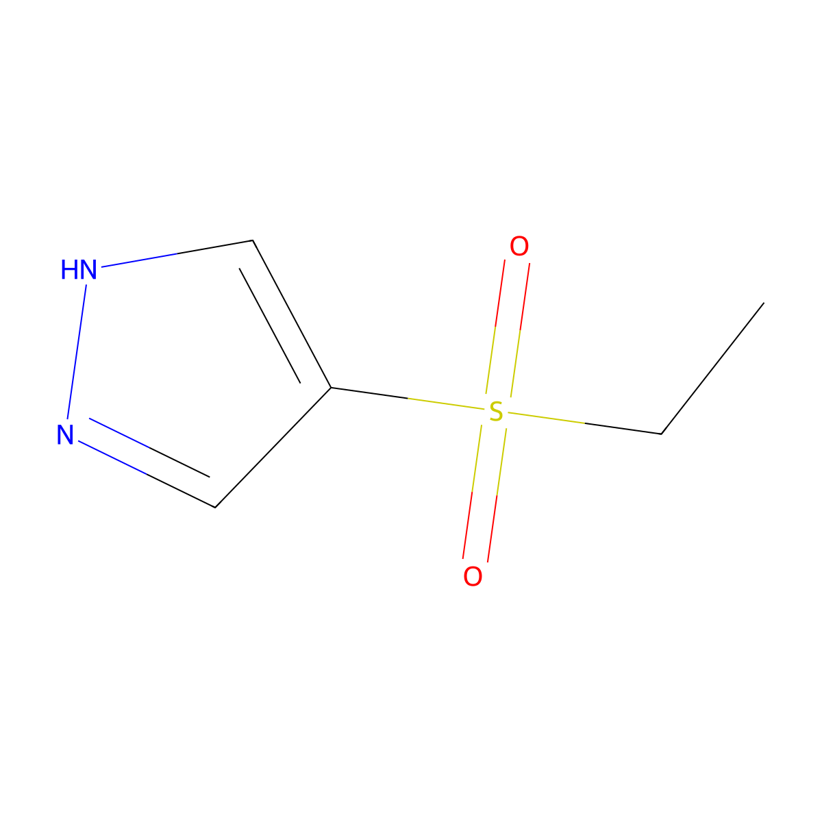 4-(Ethylsulfonyl)-1H-pyrazole molecular structure, CAS 1707400-15-4