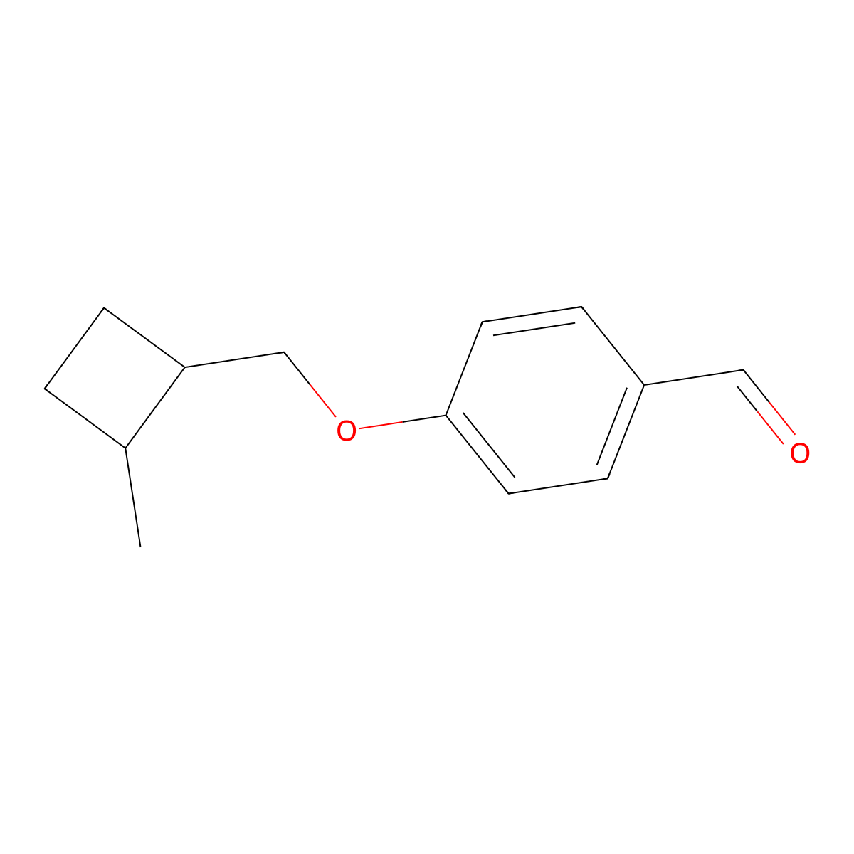 4-((2-Methylcyclobutyl)methoxy)benzaldehyde molecular structure, CAS 1707402-97-8