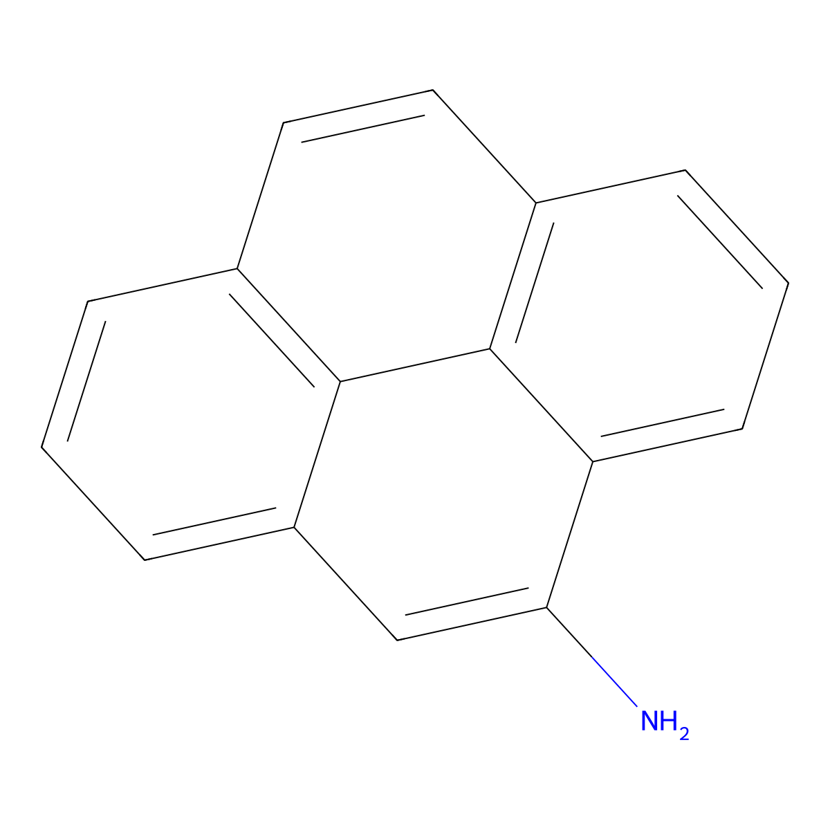 4-Aminopyrene molecular structure, CAS 17075-03-5