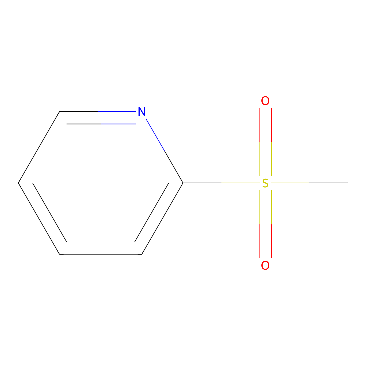 2-(Methylsulfonyl)pyridine molecular structure, CAS 17075-14-8
