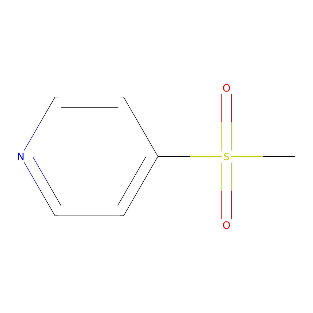 4-Methanesulfonylpyridine molecular structure, CAS 17075-15-9