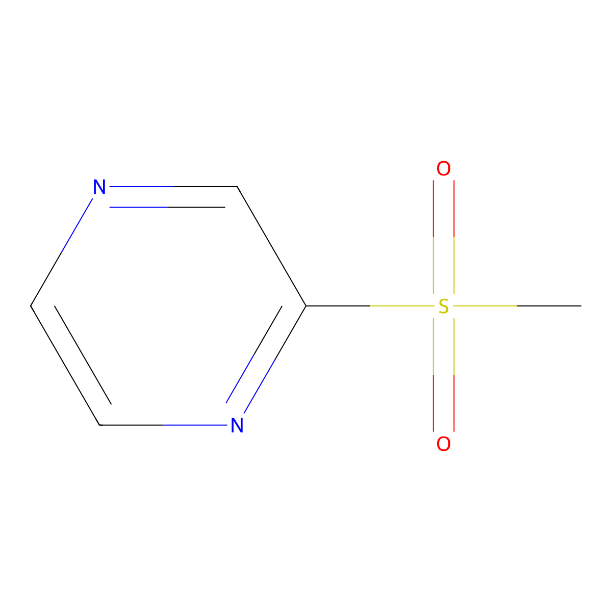 2-(Methylsulfonyl)pyrazine molecular structure, CAS 17075-18-2