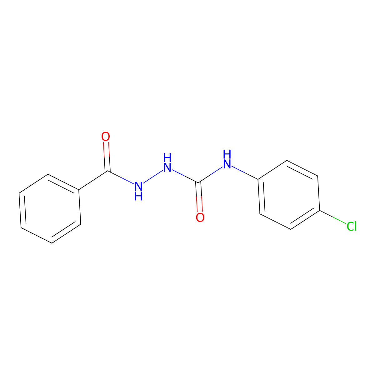 1-Benzamido-3-(4-chlorophenyl)urea molecular structure, CAS 17075-28-4