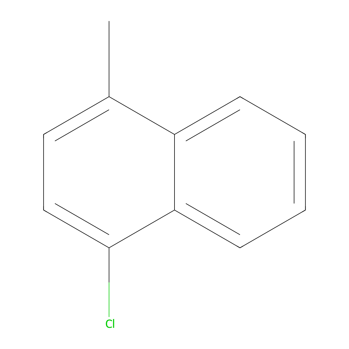 1-Chloro-4-methylnaphthalene molecular structure, CAS 17075-39-7
