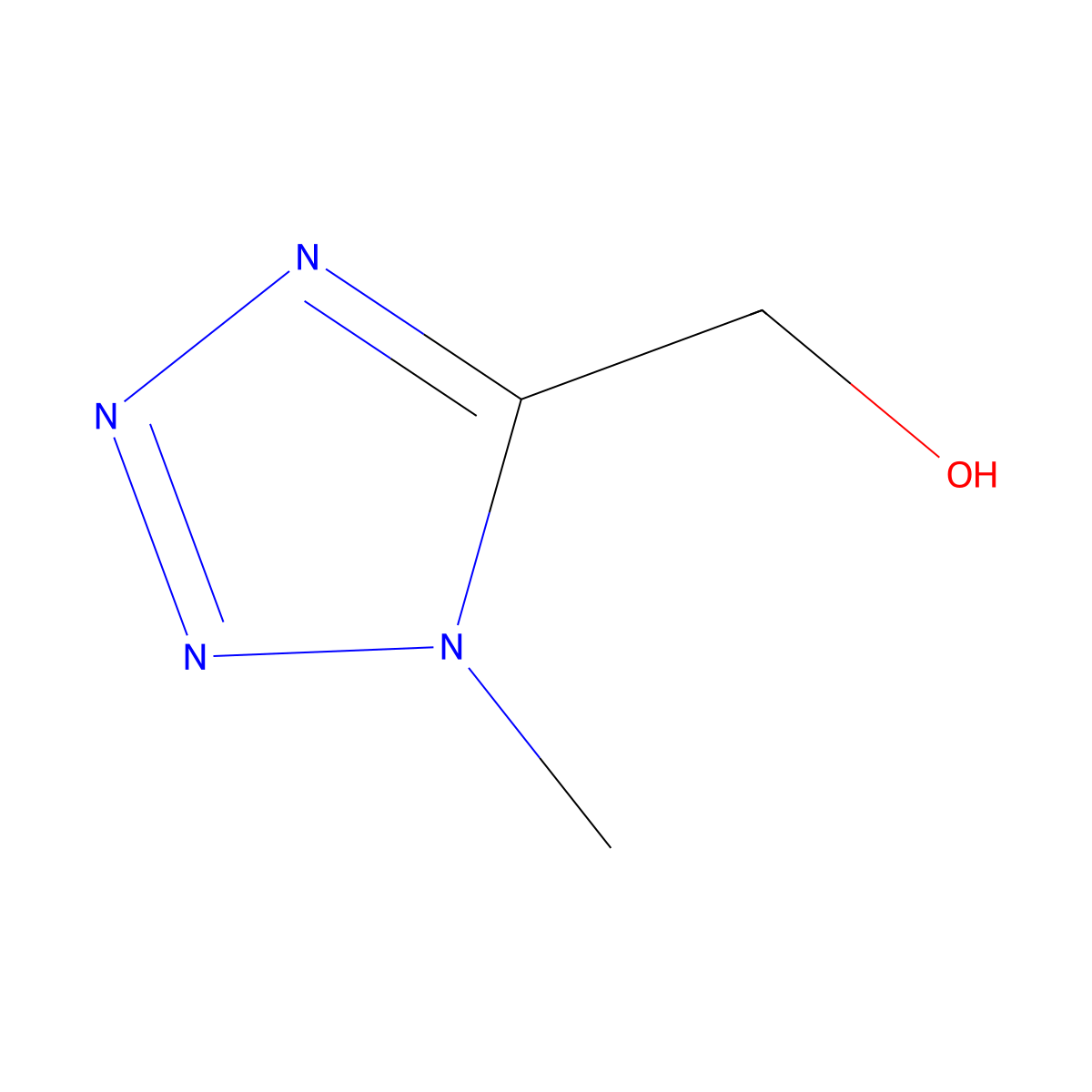 1-Methyl-1H-tetrazole-5-methanol molecular structure, CAS 1707562-96-6