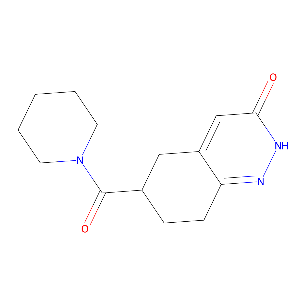 6-(Piperidine-1-carbonyl)-5,6,7,8-tetrahydrocinnolin-3(2H)-one molecular structure, CAS 1707567-59-6