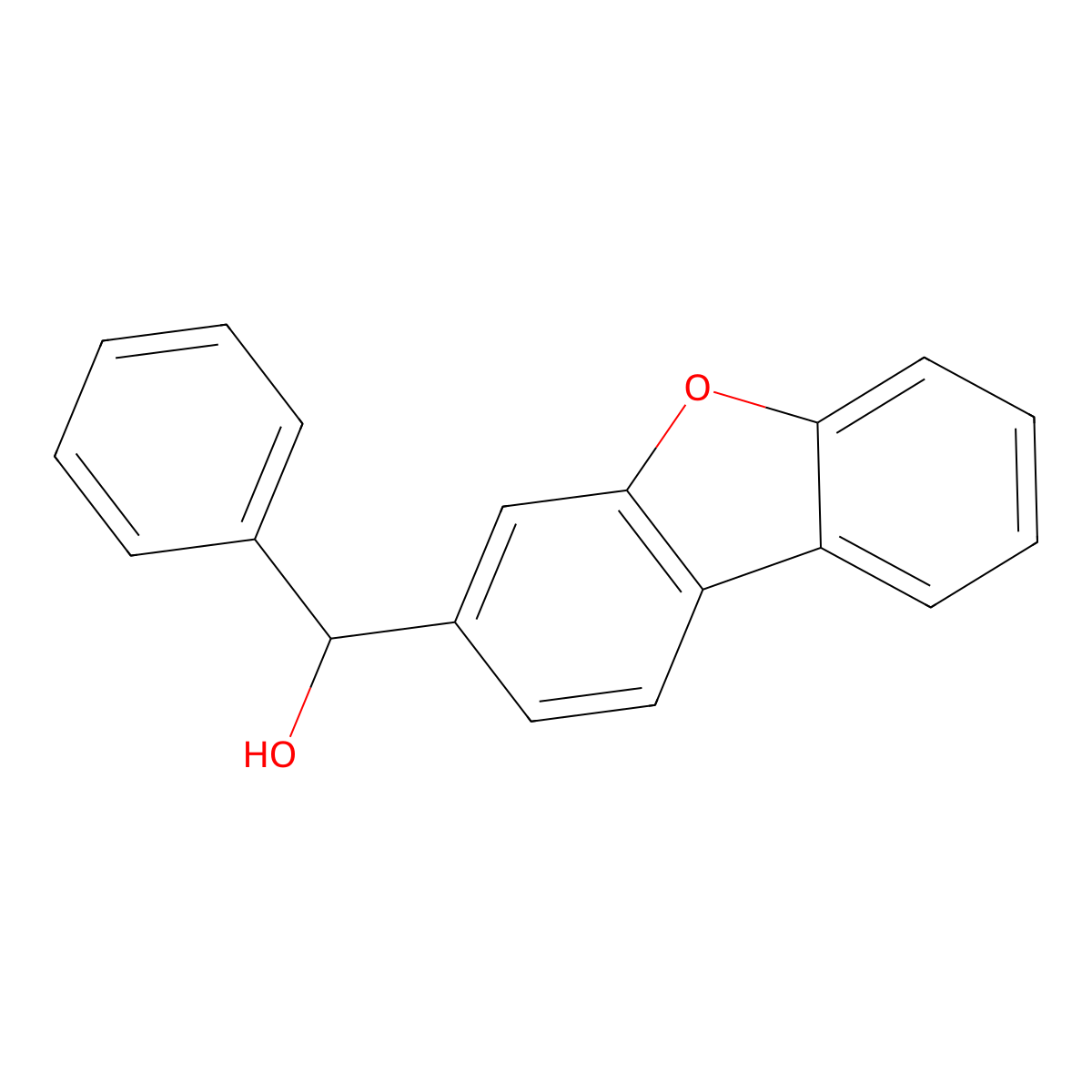 alpha-Phenyl-3-dibenZofuranmethanol molecular structure, CAS 1707567-89-2