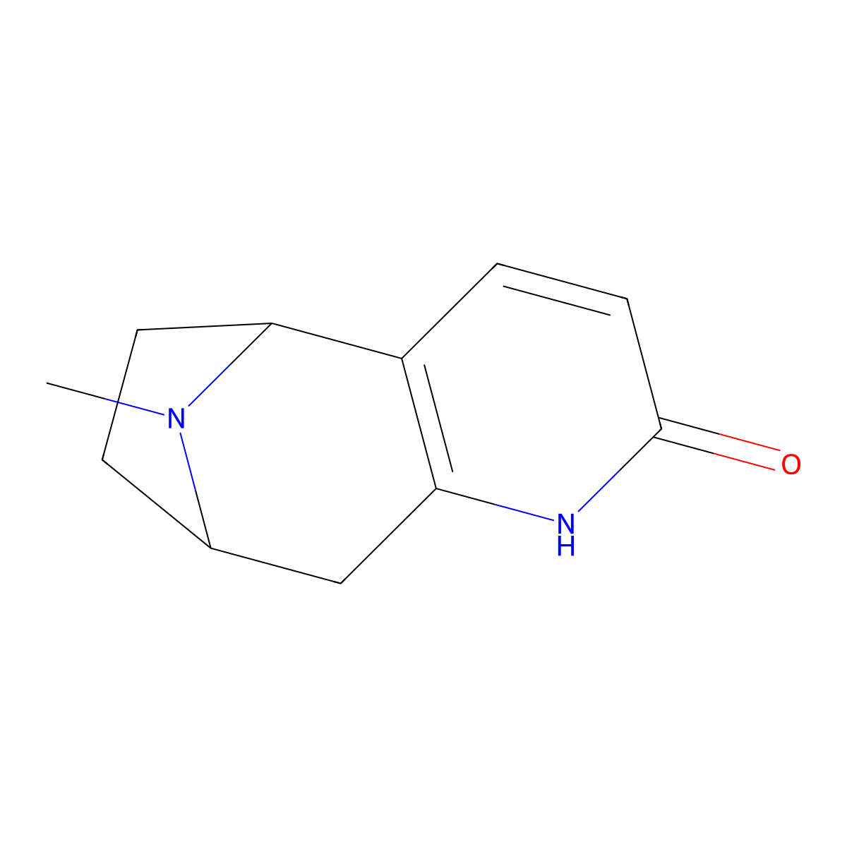 12-Methyl-6,12-diazatricyclo[7.2.1.0,2,7]dodeca-2(7),3-dien-5-one molecular structure, CAS 1707568-49-7