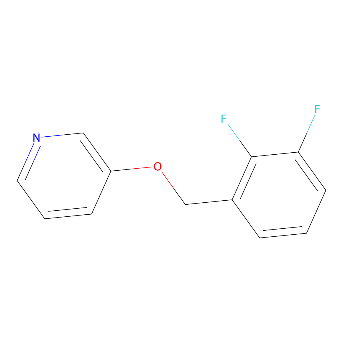 3-[(2,3-Difluorophenyl)methoxy]pyridine molecular structure, CAS 1707575-03-8