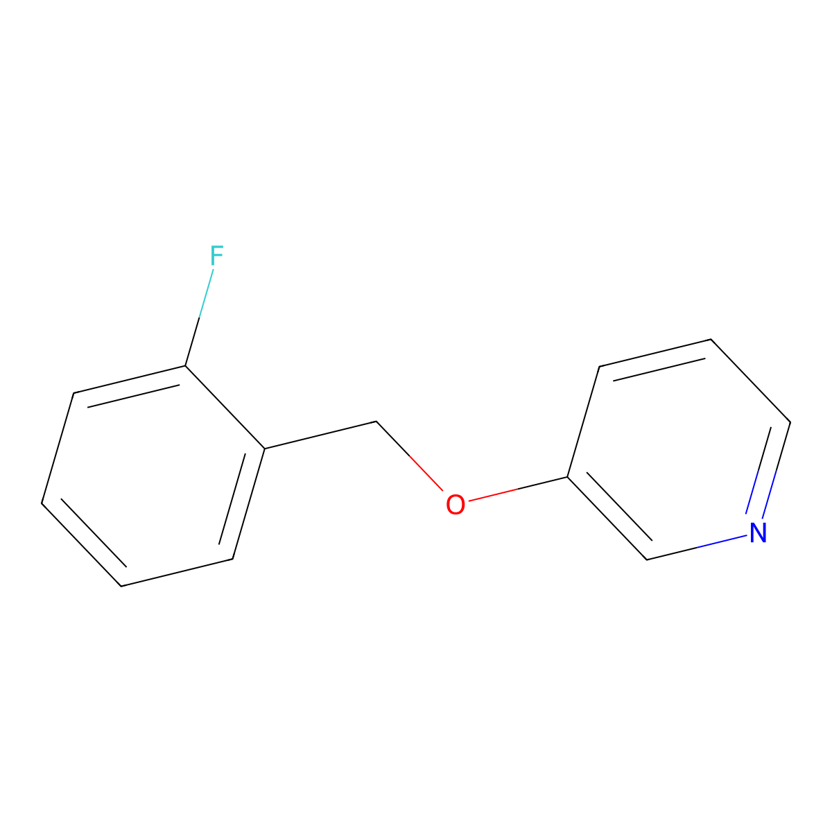 3-[(2-Fluorophenyl)methoxy]pyridine molecular structure, CAS 1707575-06-1
