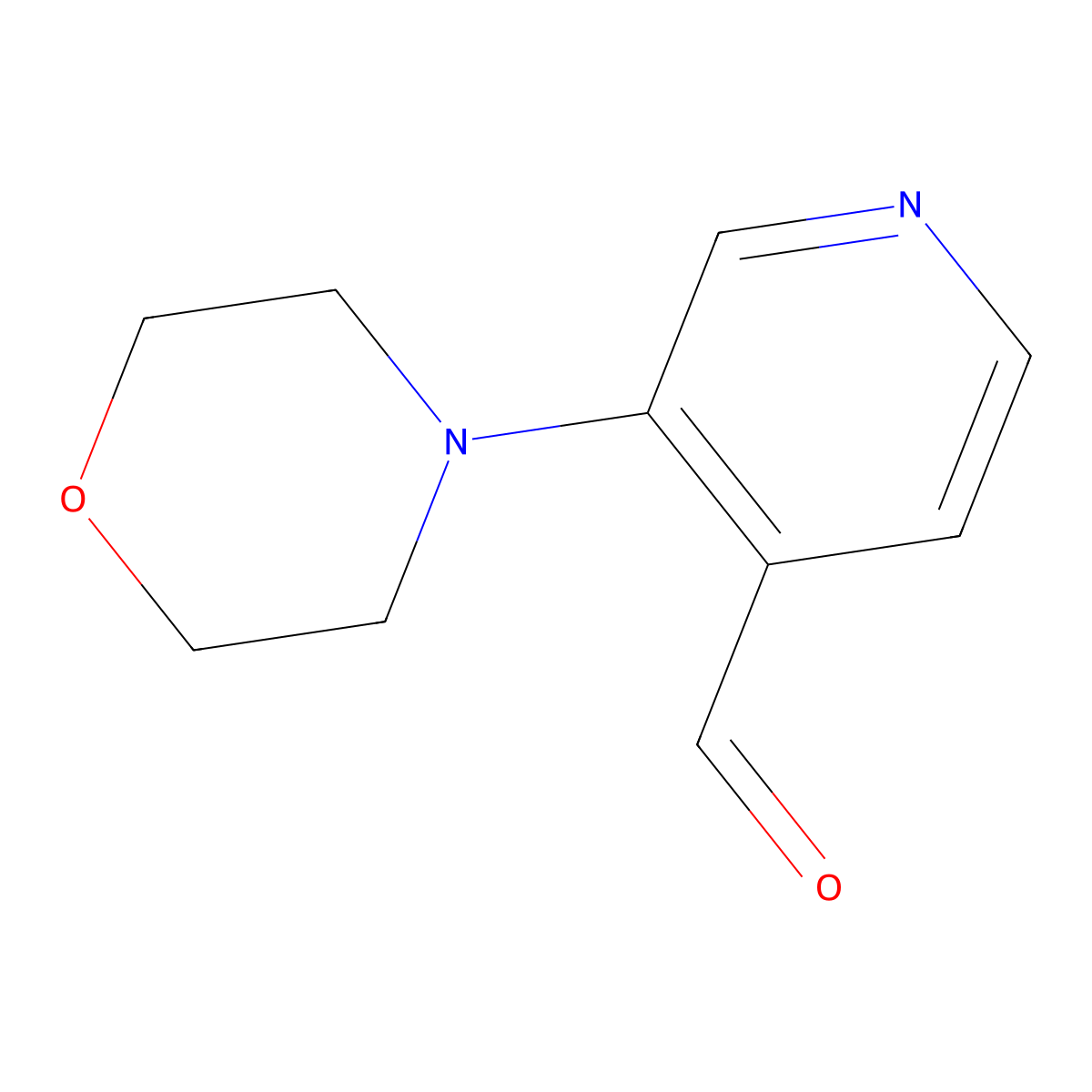 3-Morpholinoisonicotinaldehyde molecular structure, CAS 1707581-11-0