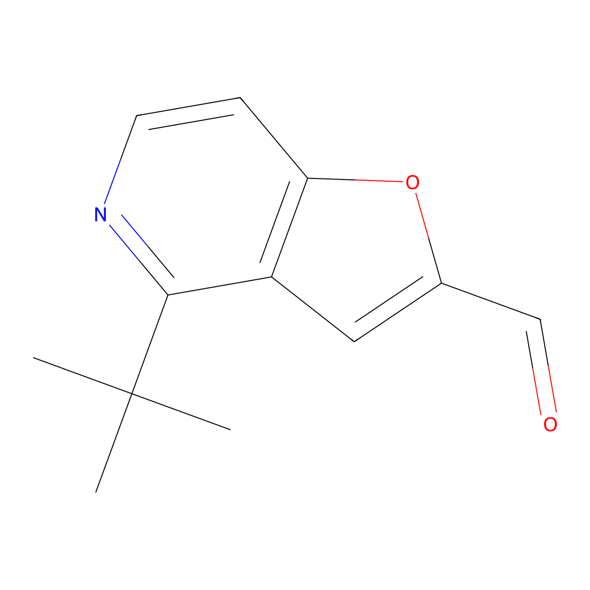 4-(tert-Butyl)furo[3,2-c]pyridine-2-carbaldehyde molecular structure, CAS 1707582-04-4