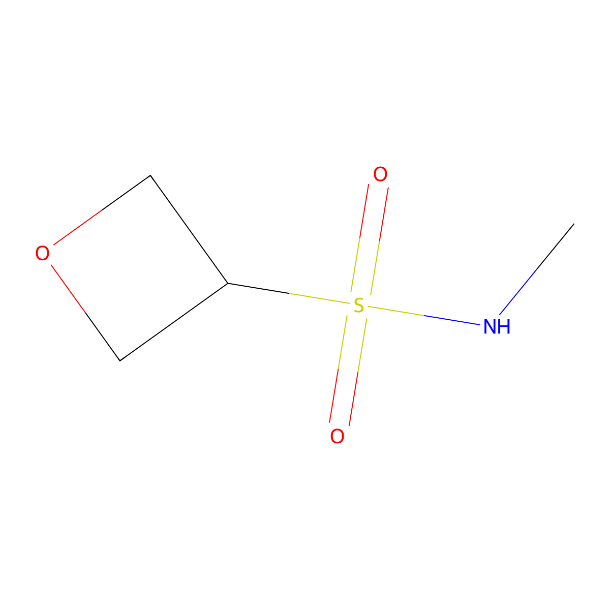 N-methyloxetane-3-sulfonamide molecular structure, CAS 1707583-10-5