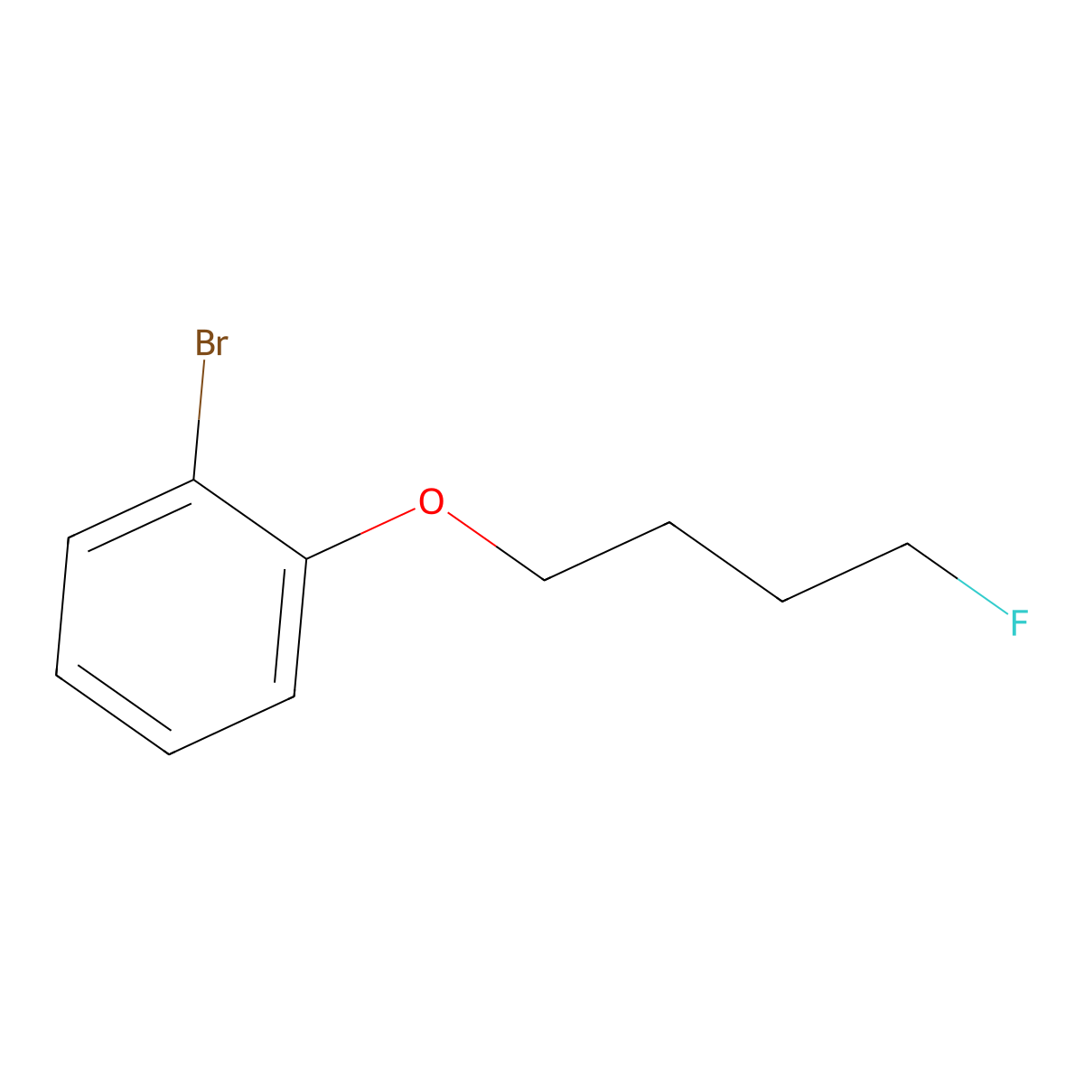 1-Bromo-2-(4-fluoro-butoxy)-benzene molecular structure, CAS 1707583-81-0