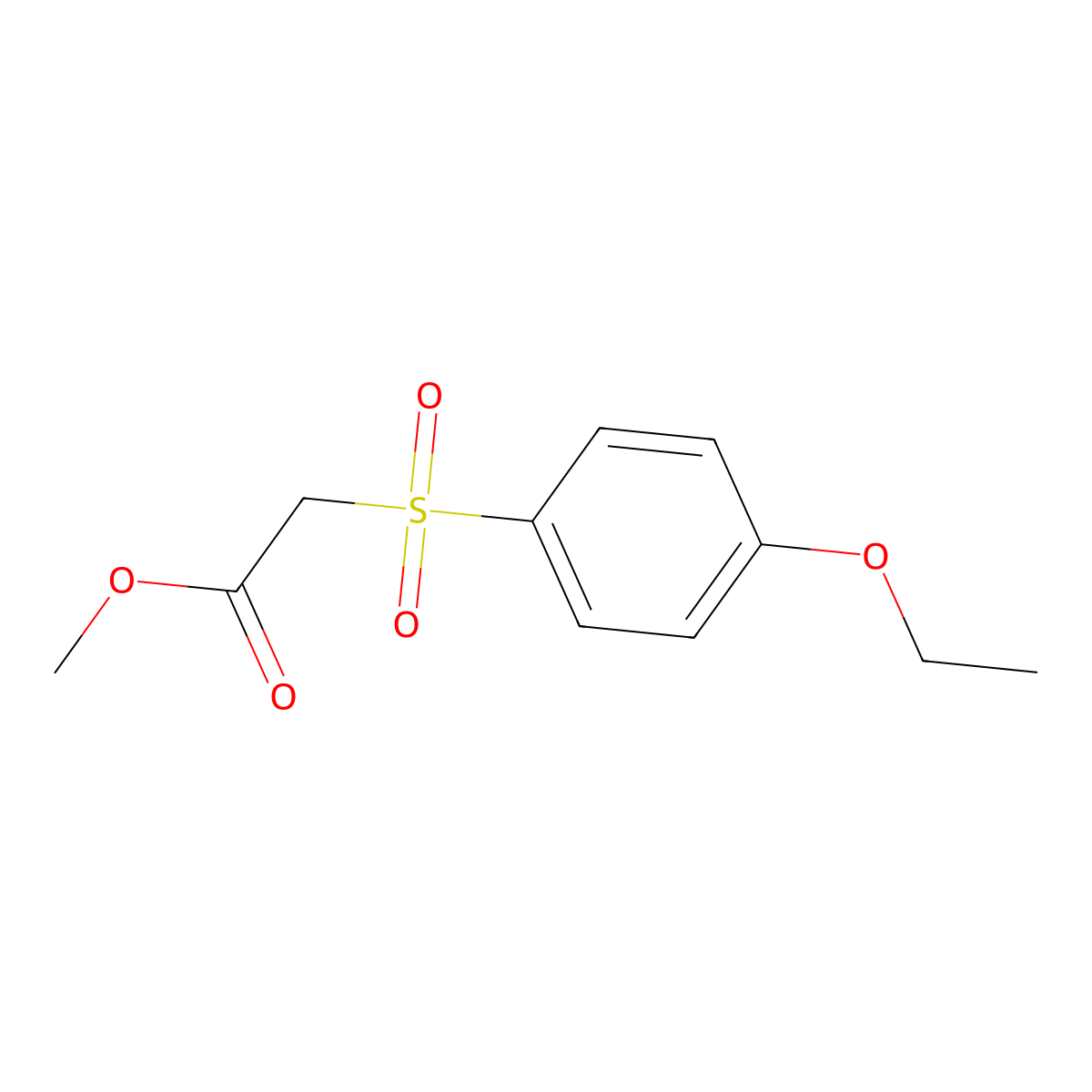 Methyl [(4-ethoxyphenyl)sulfonyl]acetate molecular structure, CAS 1707586-47-7