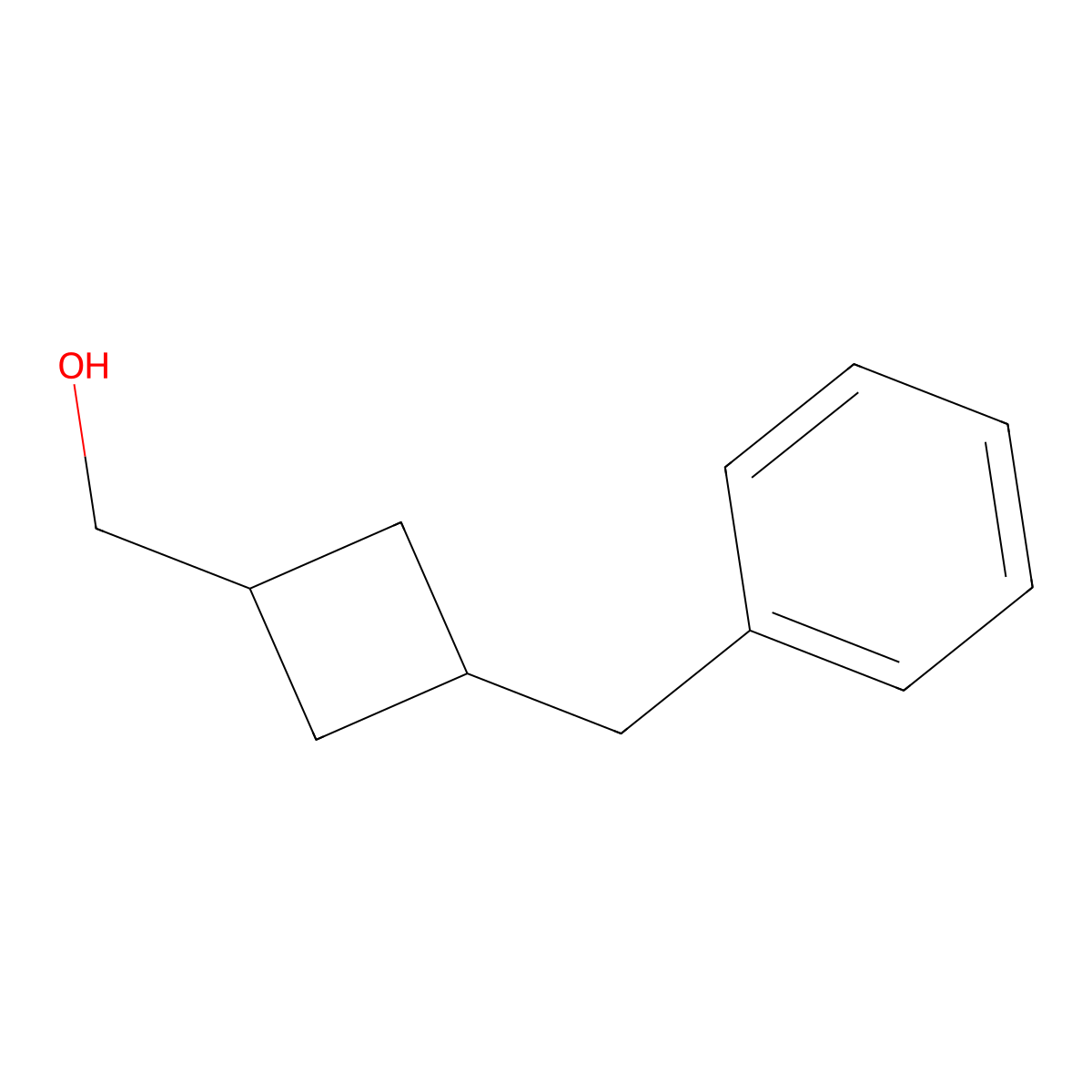 (3-Benzylcyclobutyl)methanol molecular structure, CAS 1707586-69-3