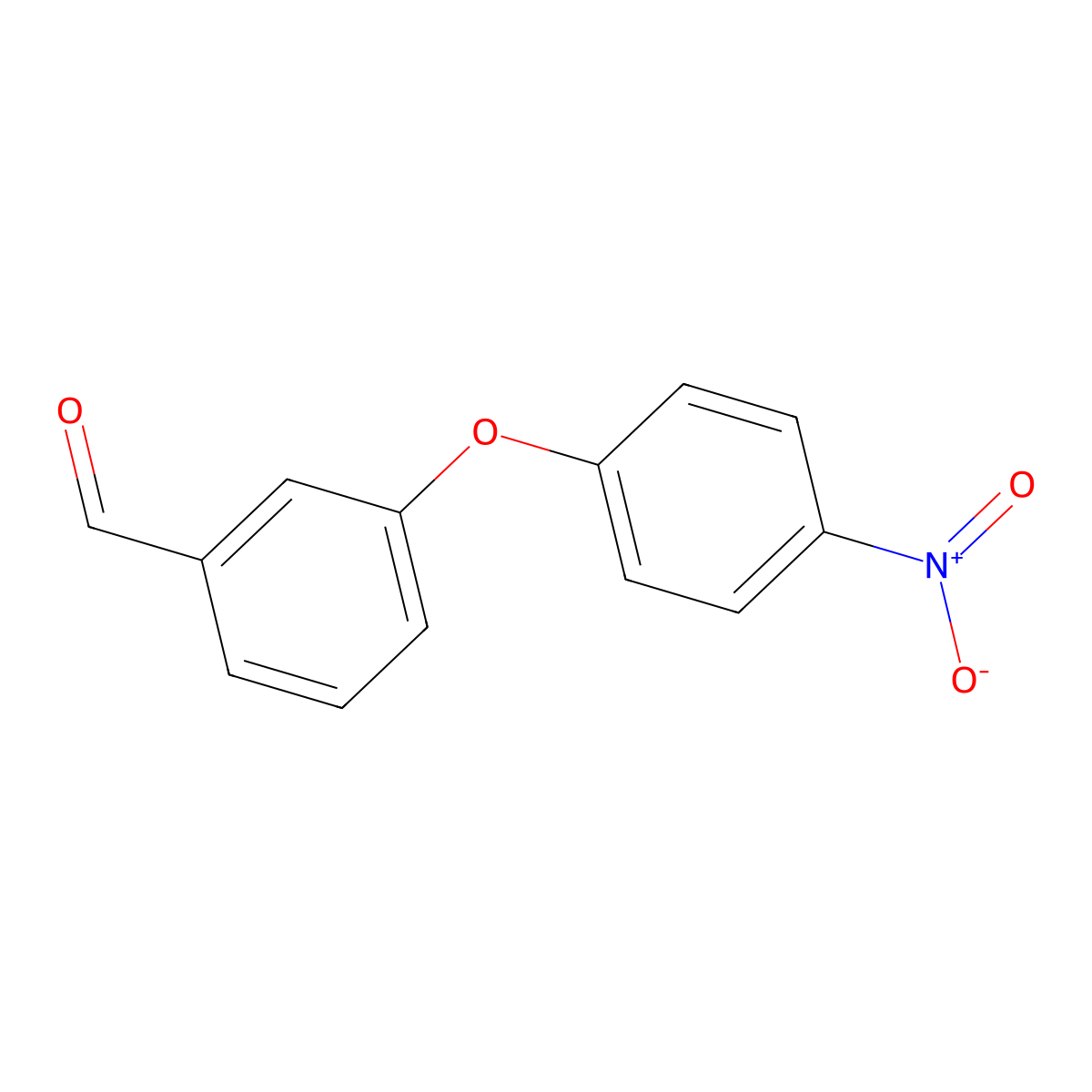 3-(4-Nitrophenoxy)benzaldehyde molecular structure, CAS 17076-72-1