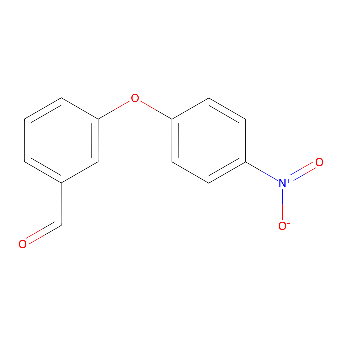 3-(4-Nitrophenoxy)benzaldehyde molecular structure, CAS 17076-72-1