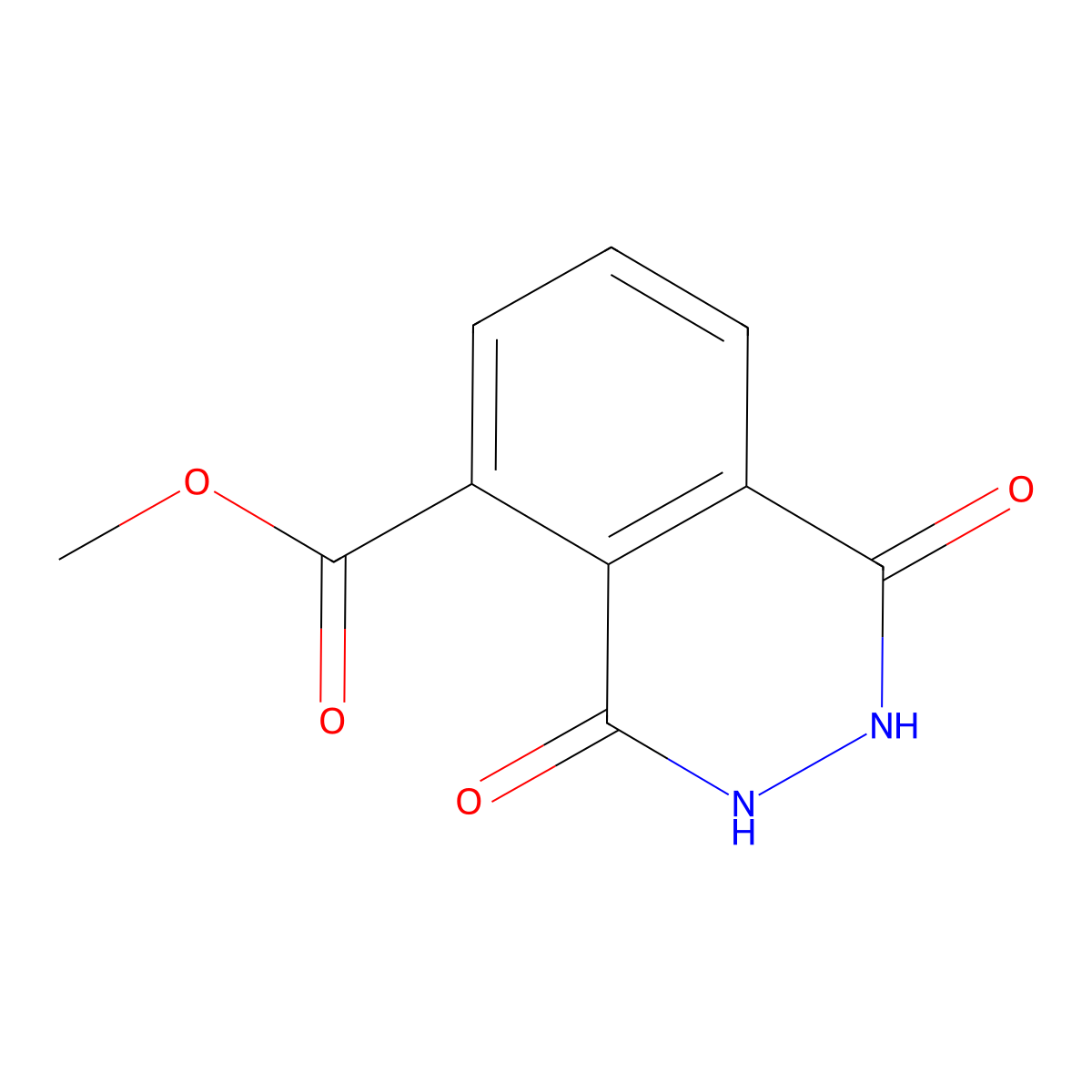 Methyl 1,4-dioxo-1,2,3,4-tetrahydrophthalazine-5-carboxylate molecular structure, CAS 1707667-86-4