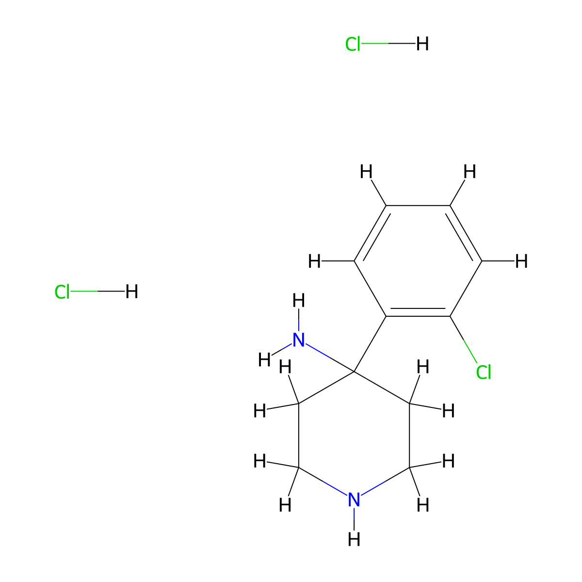 4-(2-Chlorophenyl)piperidin-4-amine dihydrochloride molecular structure, CAS 1707713-77-6
