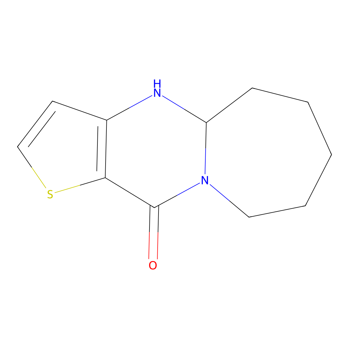 4a,5,6,7,8,9-hexahydrothieno[3',2':4,5]pyrimido[1,2-a]azepin-11(4H)-one molecular structure, CAS 1707737-26-5