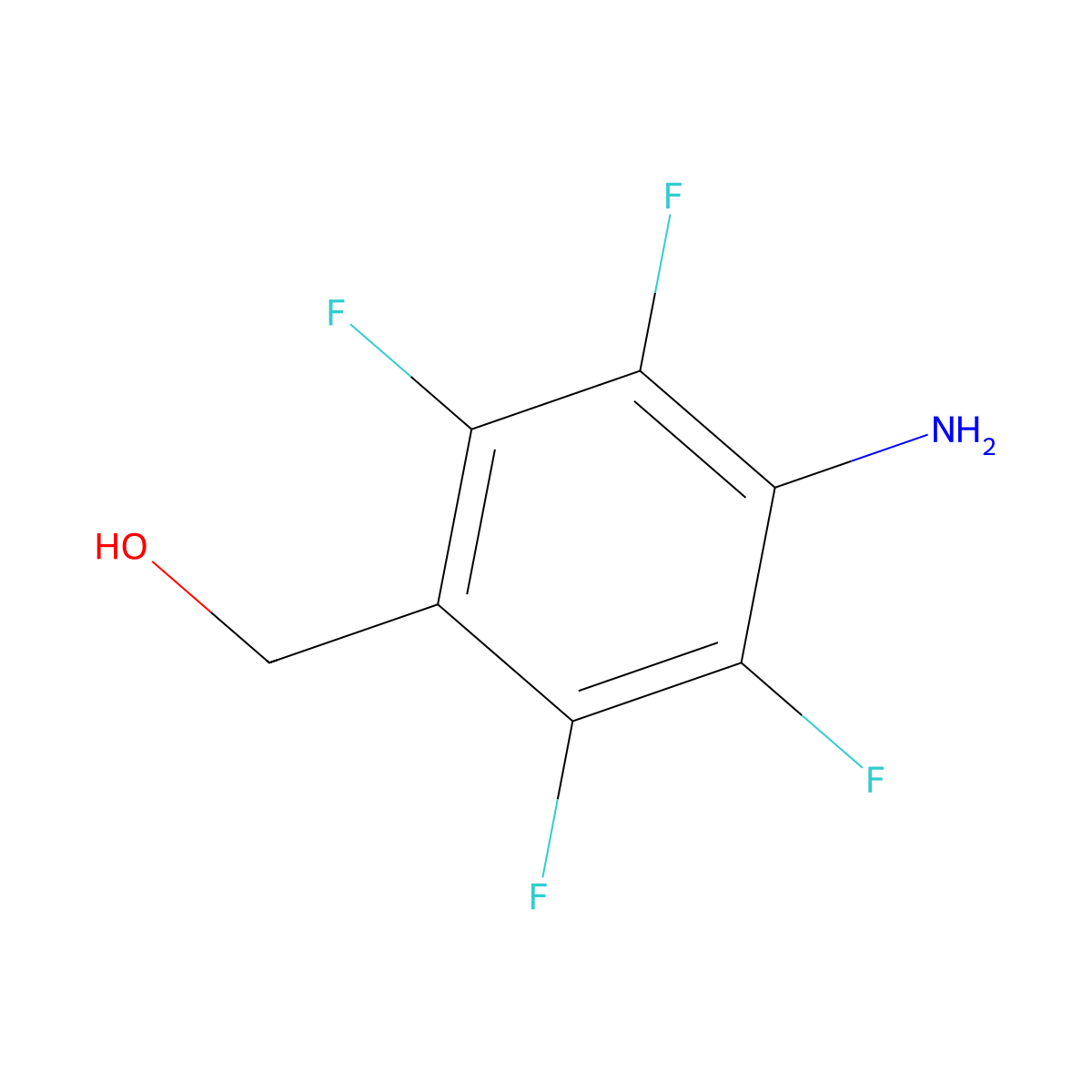 (4-Amino-2,3,5,6-tetrafluorophenyl)methanol molecular structure, CAS 17078-34-1