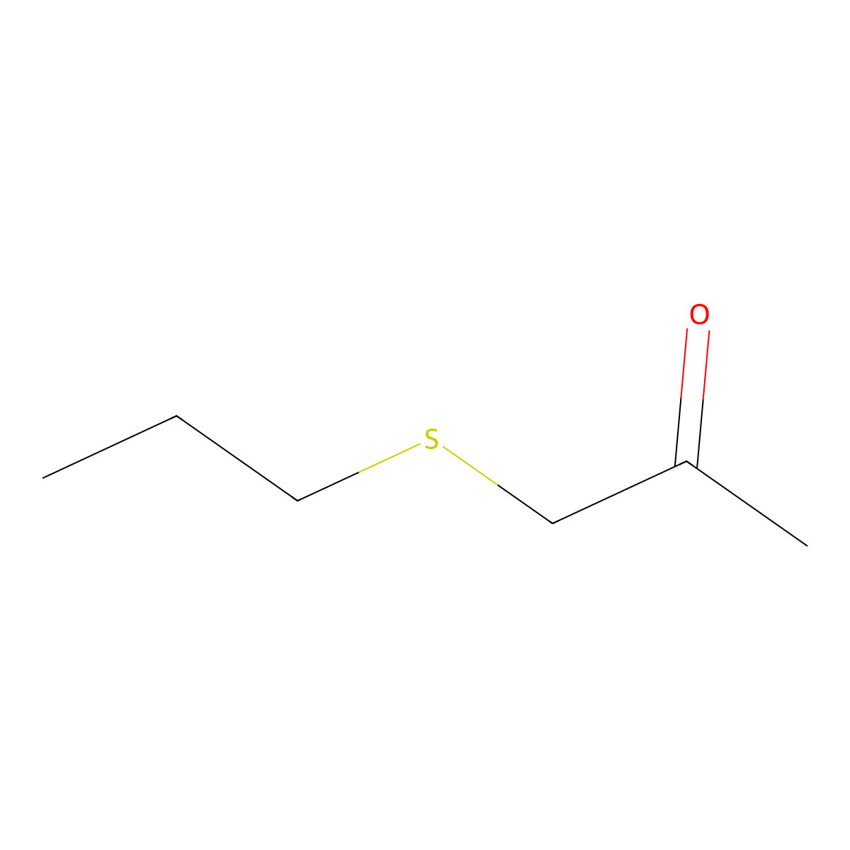 1-Propylsulfanyl-propan-2-one molecular structure, CAS 17078-37-4