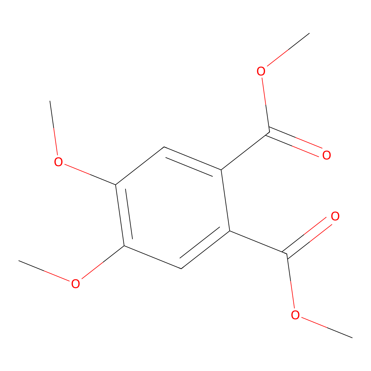 Dimethyl 4,5-dimethoxyphthalate molecular structure, CAS 17078-61-4