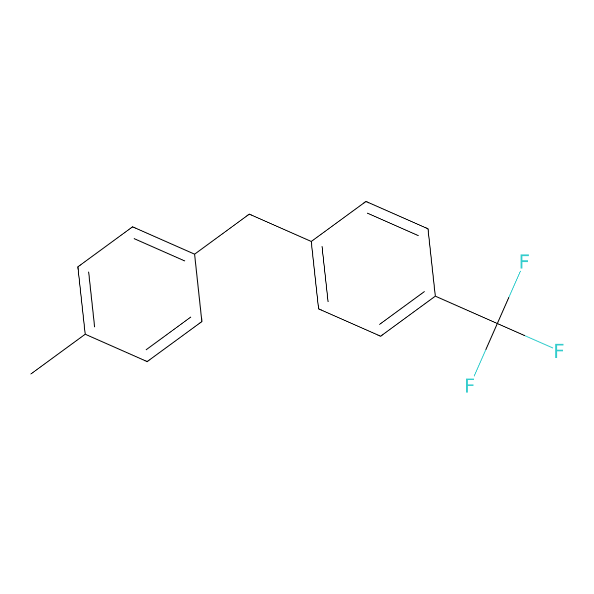 1-(Trifluoromethyl)-4-(p-tolylmethyl)benzene molecular structure, CAS 170789-13-6