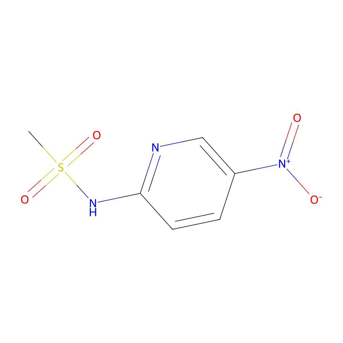 N-(5-nitropyridin-2-yl)methanesulfonamide molecular structure, CAS 170793-53-0
