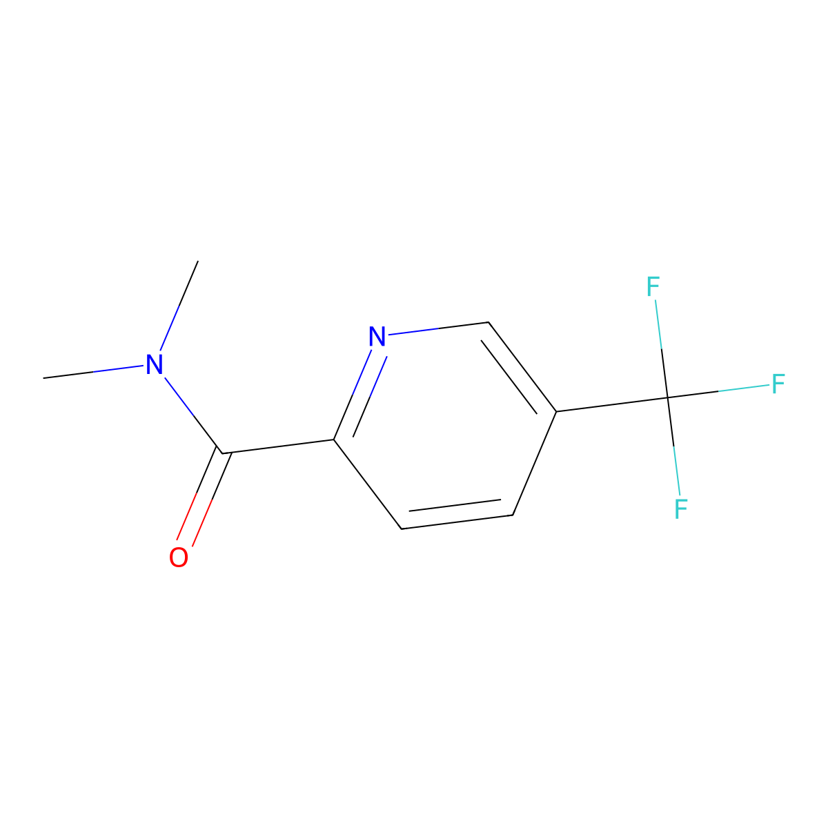 N,N-Dimethyl-5-(trifluoromethyl)pyridine-2-carboxamide molecular structure, CAS 1707983-91-2