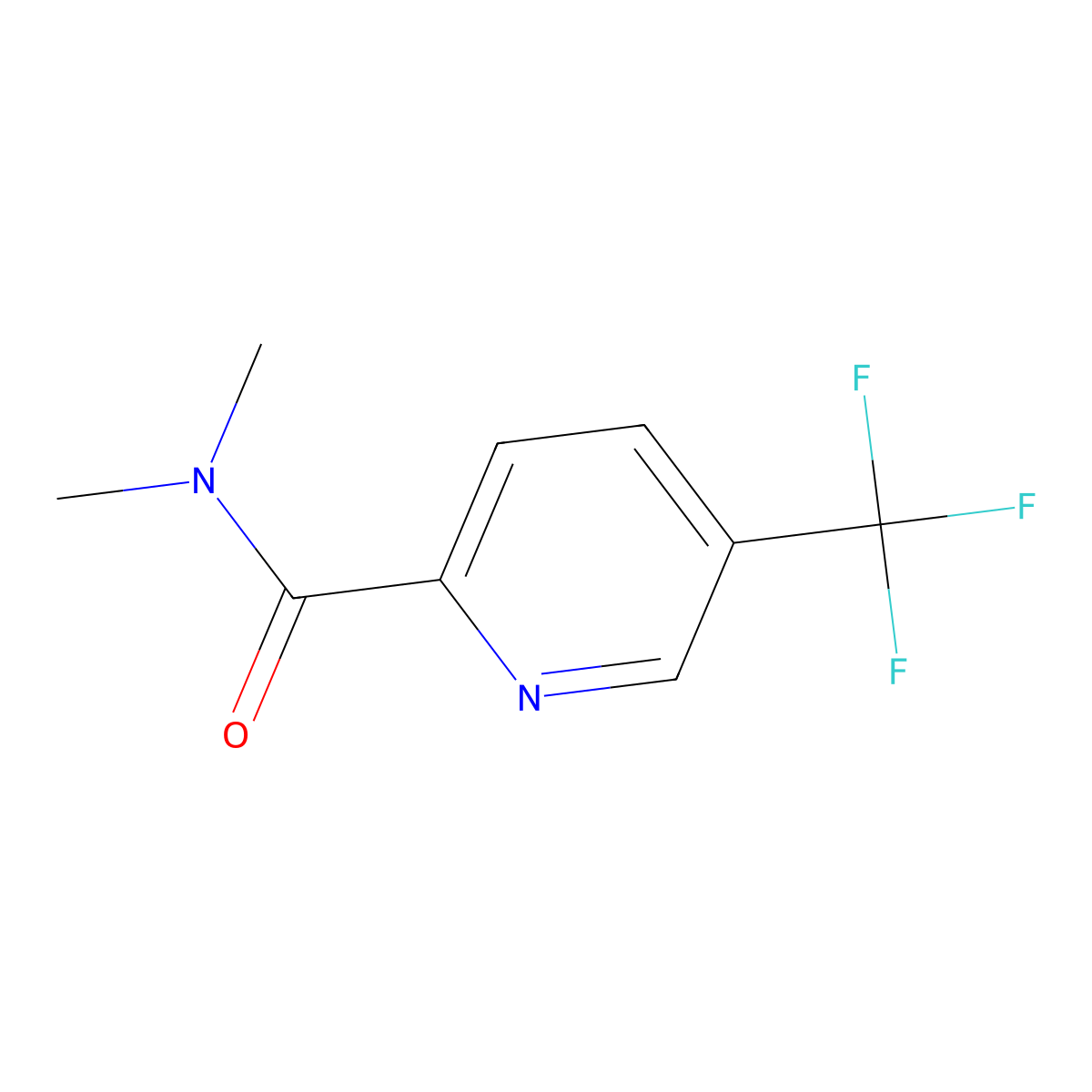 N,N-Dimethyl-5-(trifluoromethyl)pyridine-2-carboxamide molecular structure, CAS 1707983-91-2