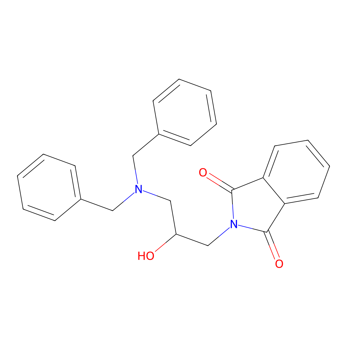 2-(3-(Dibenzylamino)-2-hydroxypropyl)isoindoline-1,3-dione molecular structure, CAS 170799-33-4