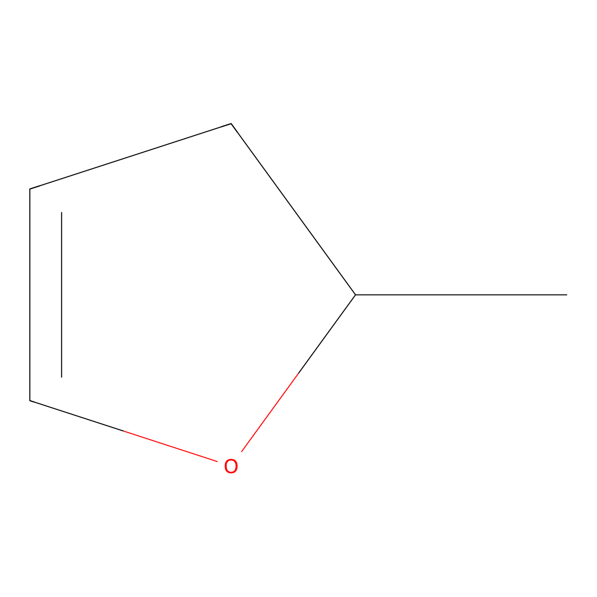 Dihydromethylfuran molecular structure, CAS 1708-25-4