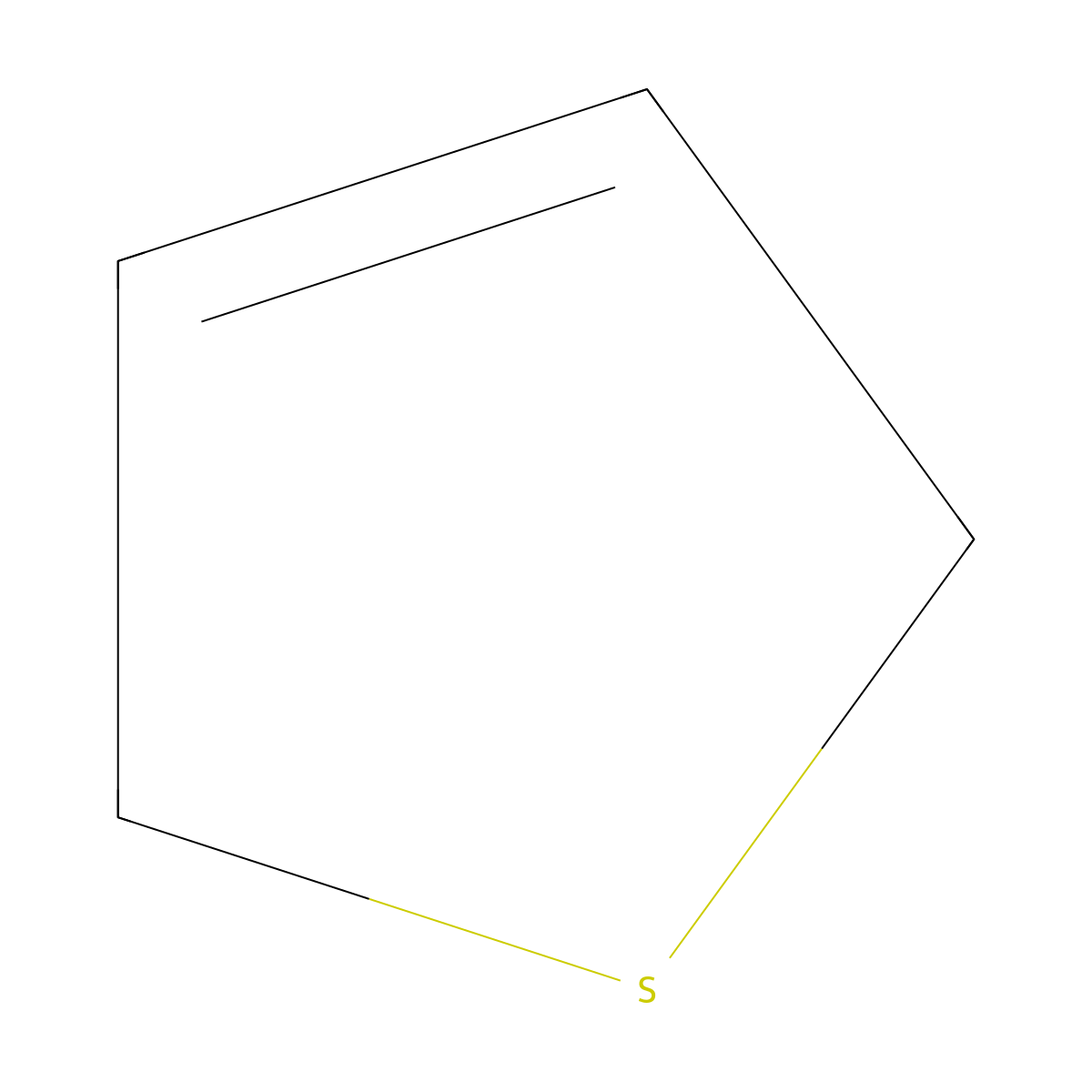 2,5-Dihydrothiophene molecular structure, CAS 1708-32-3