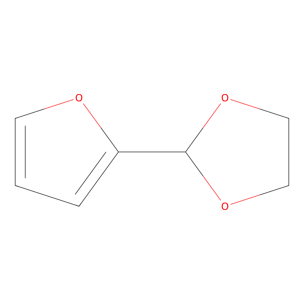 2-Furyl-1,3-dioxolane molecular structure, CAS 1708-41-4