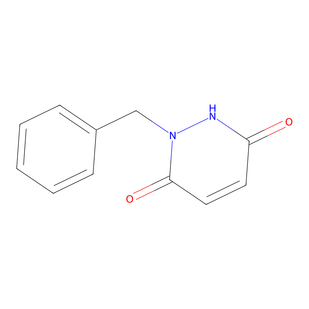 1-Benzyl-1,2,3,6-tetrahydropyridazine-3,6-dione molecular structure, CAS 1708-46-9
