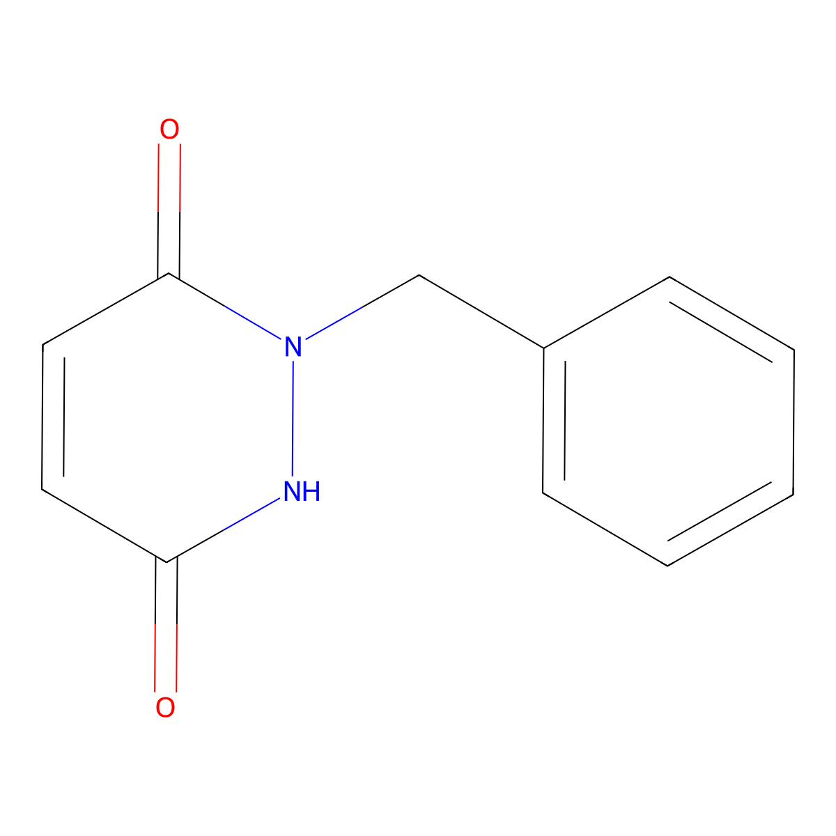 1-Benzyl-1,2,3,6-tetrahydropyridazine-3,6-dione molecular structure, CAS 1708-46-9