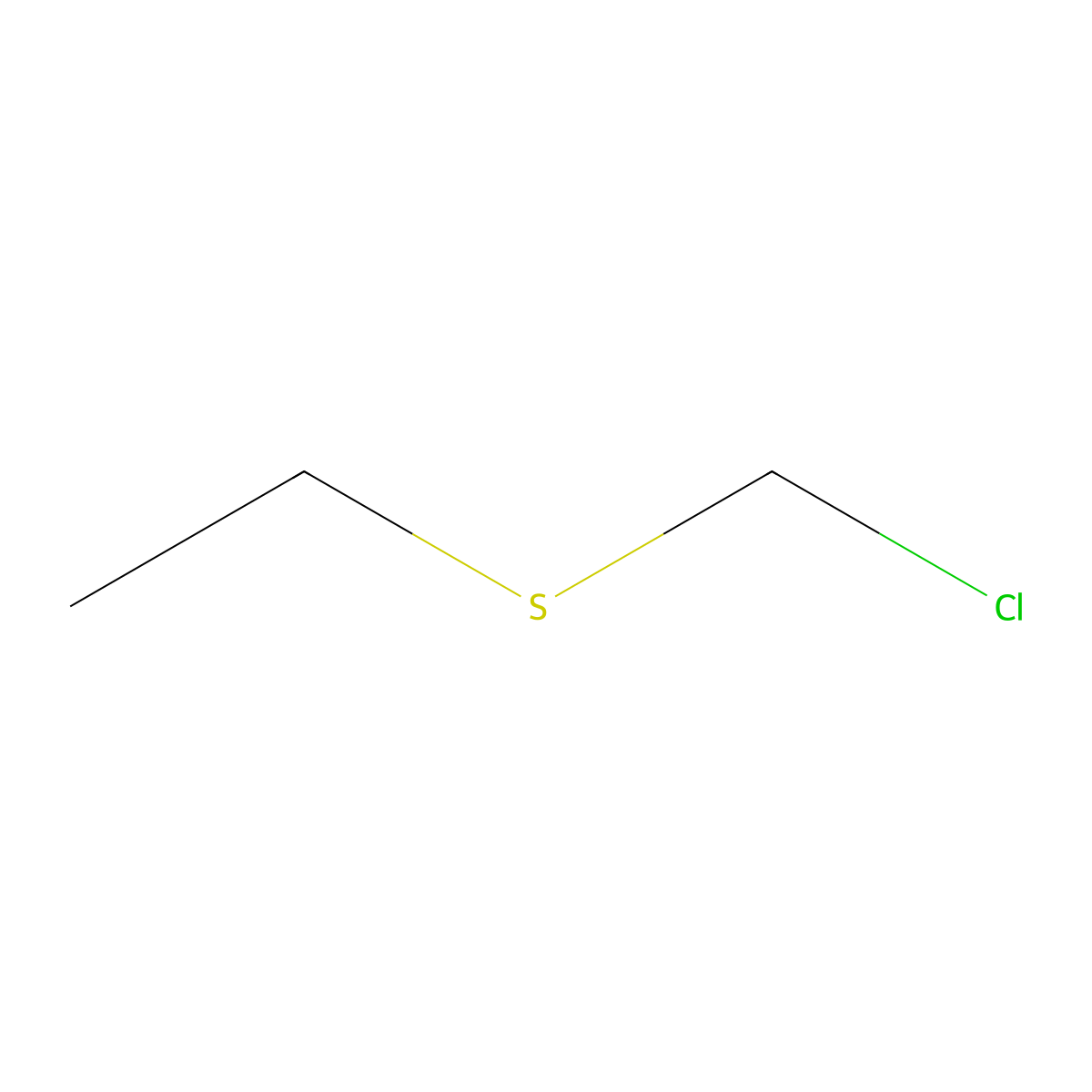 Sulfide, chloromethyl ethyl molecular structure, CAS 1708-73-2