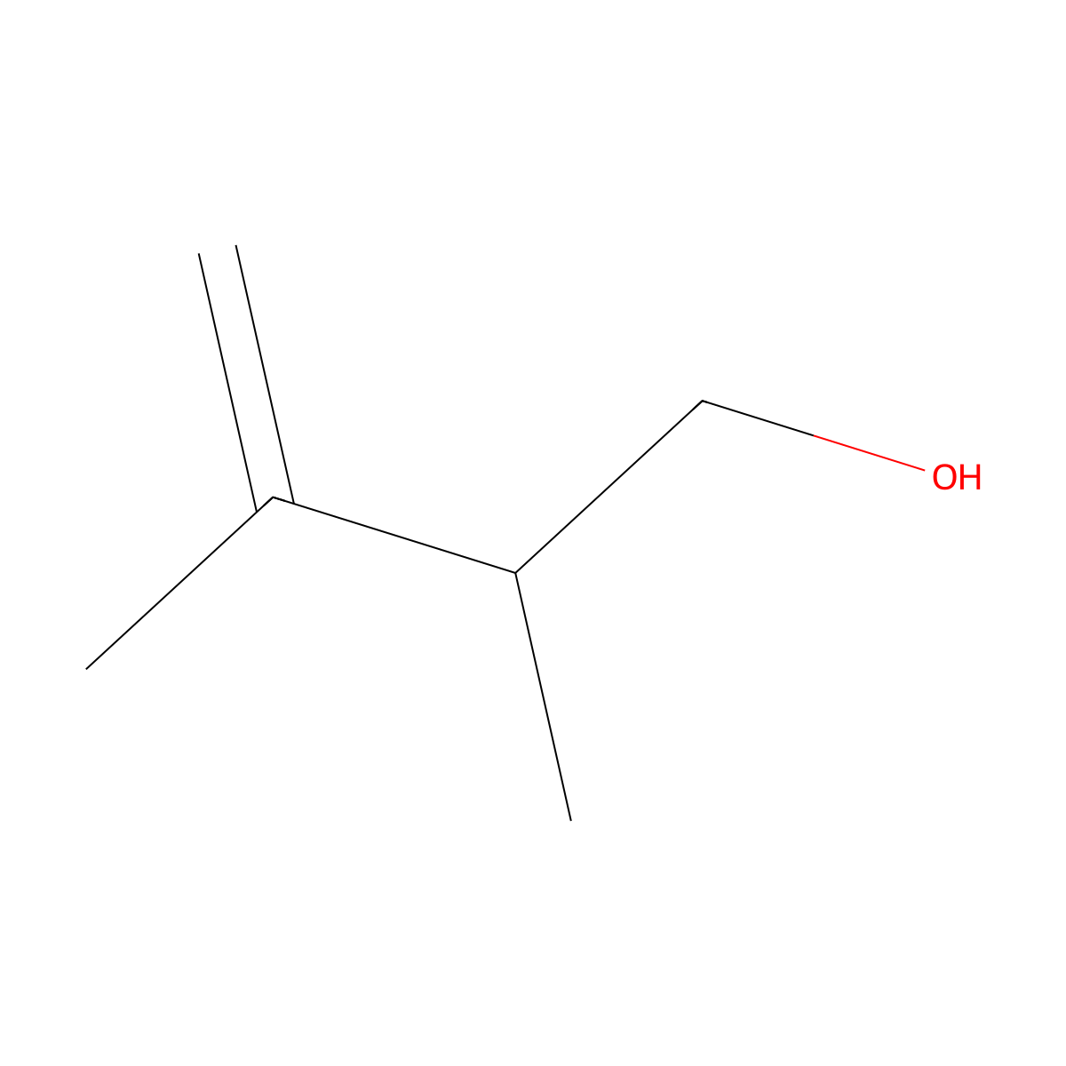 2,3-Dimethylbut-3-en-1-ol molecular structure, CAS 1708-93-6