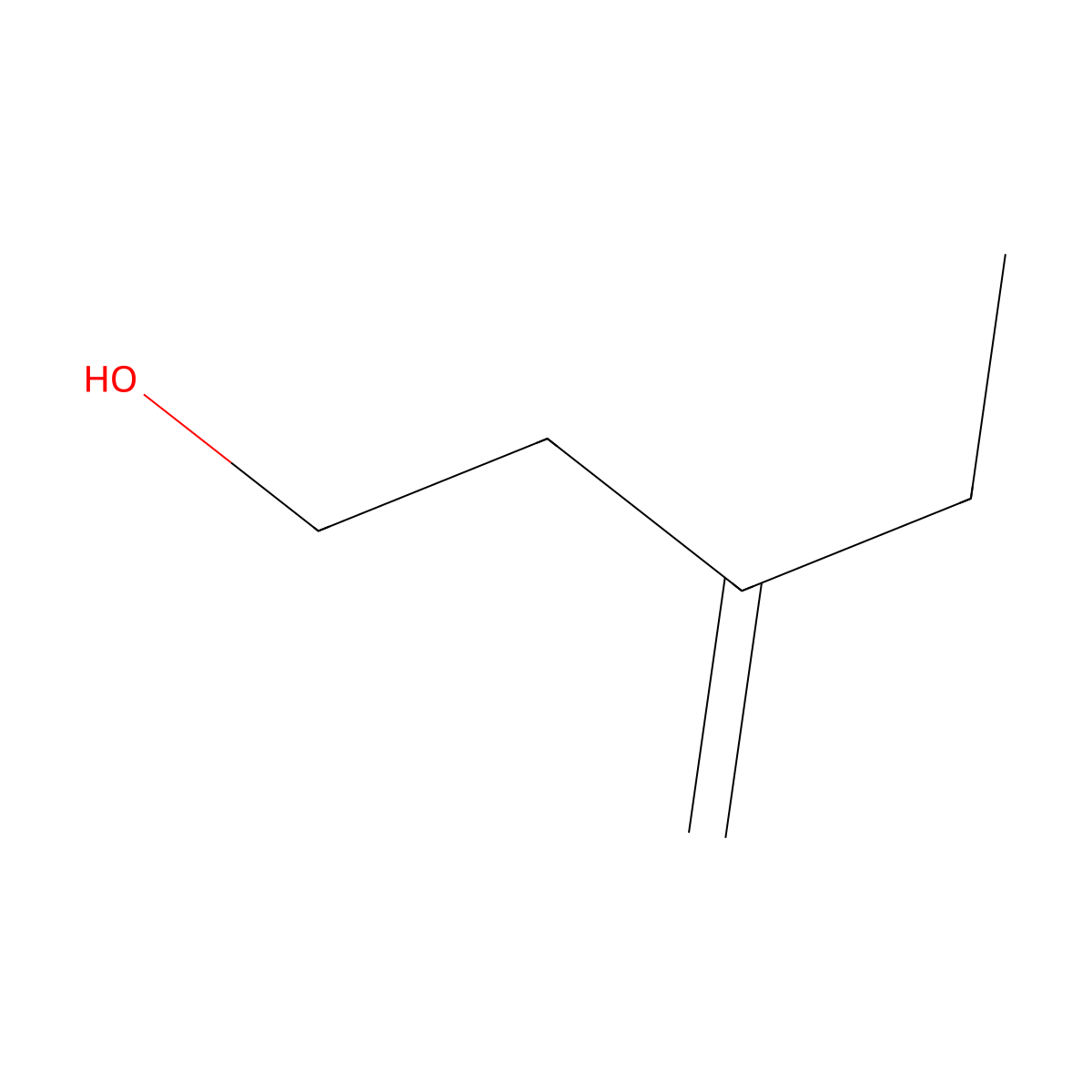 3-Methylenepentan-1-ol molecular structure, CAS 1708-98-1