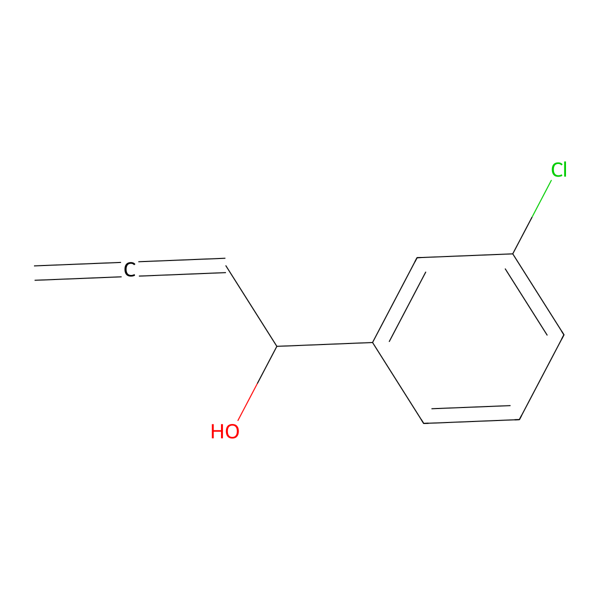 1-(3-Chlorophenyl)buta-2,3-dien-1-OL molecular structure, CAS 170800-61-0