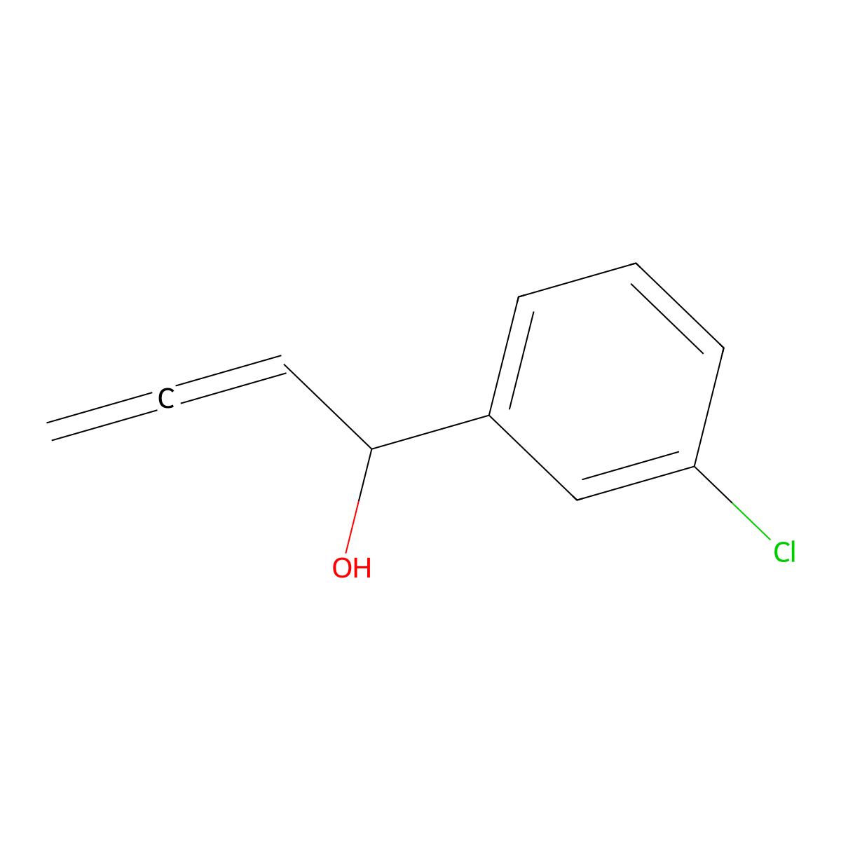 1-(3-Chlorophenyl)buta-2,3-dien-1-OL molecular structure, CAS 170800-61-0