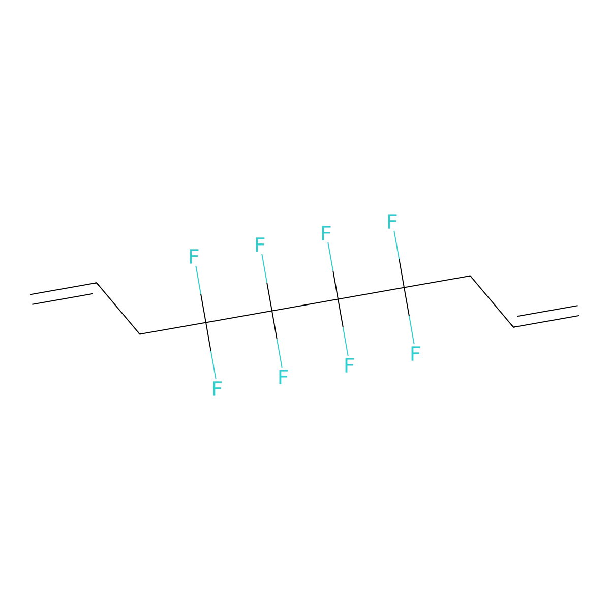 4,4,5,5,6,6,7,7-Octafluorodeca-1,9-diene molecular structure, CAS 170804-07-6