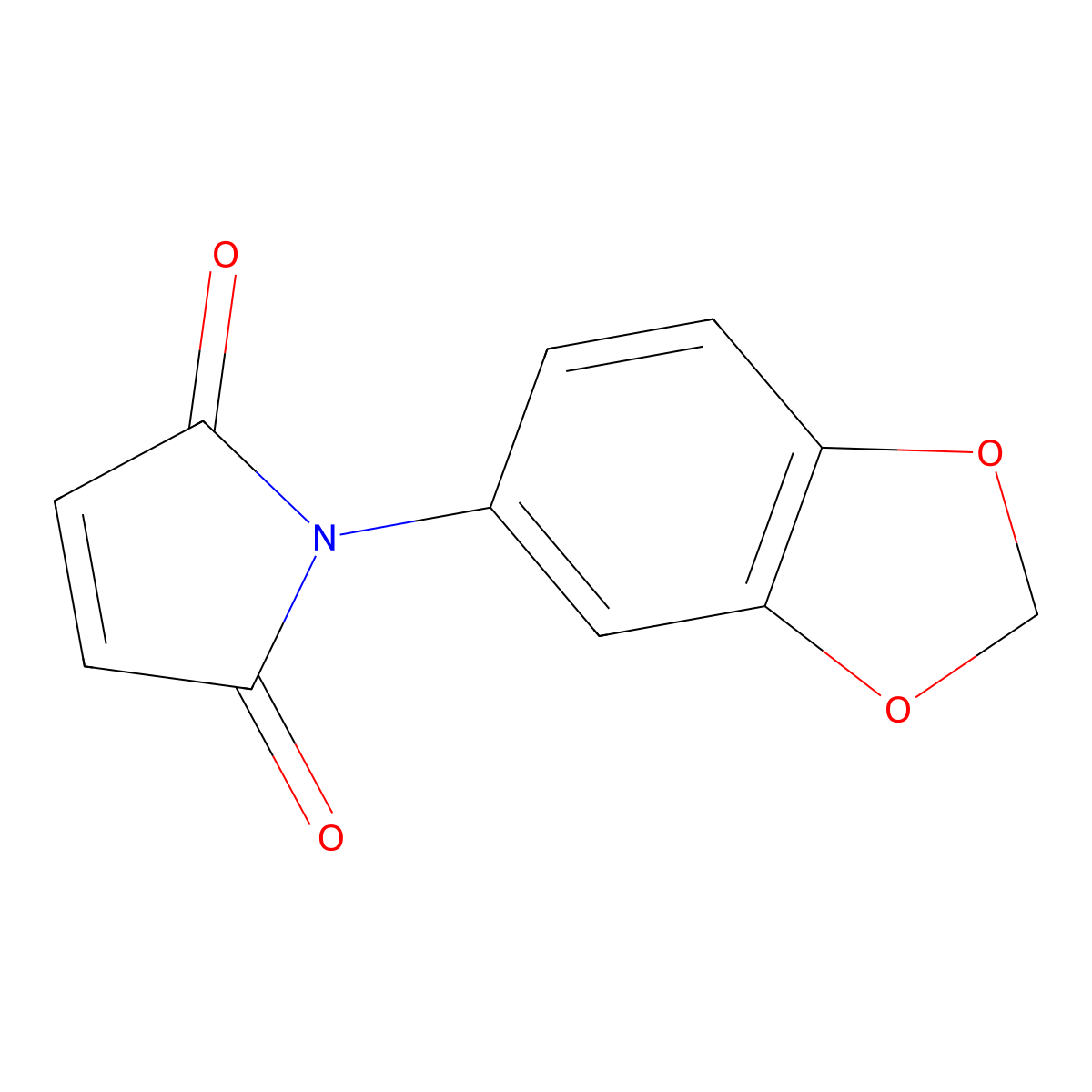 1-(1,3-benzodioxol-5-yl)-1H-pyrrole-2,5-dione molecular structure, CAS 170805-72-8